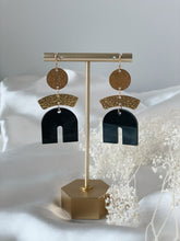 Load image into Gallery viewer, Acrylic Brass Dangle Arches
