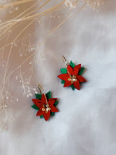 Load image into Gallery viewer, Poinsettia Hoops
