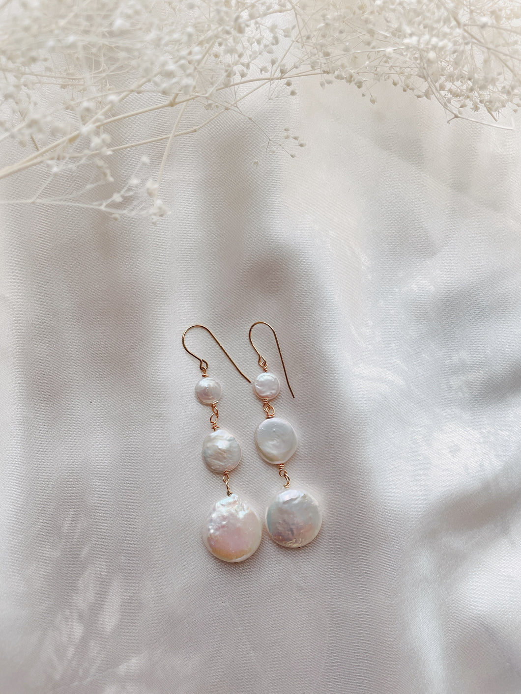 Gold Filled Pearl Charlotte Dangles