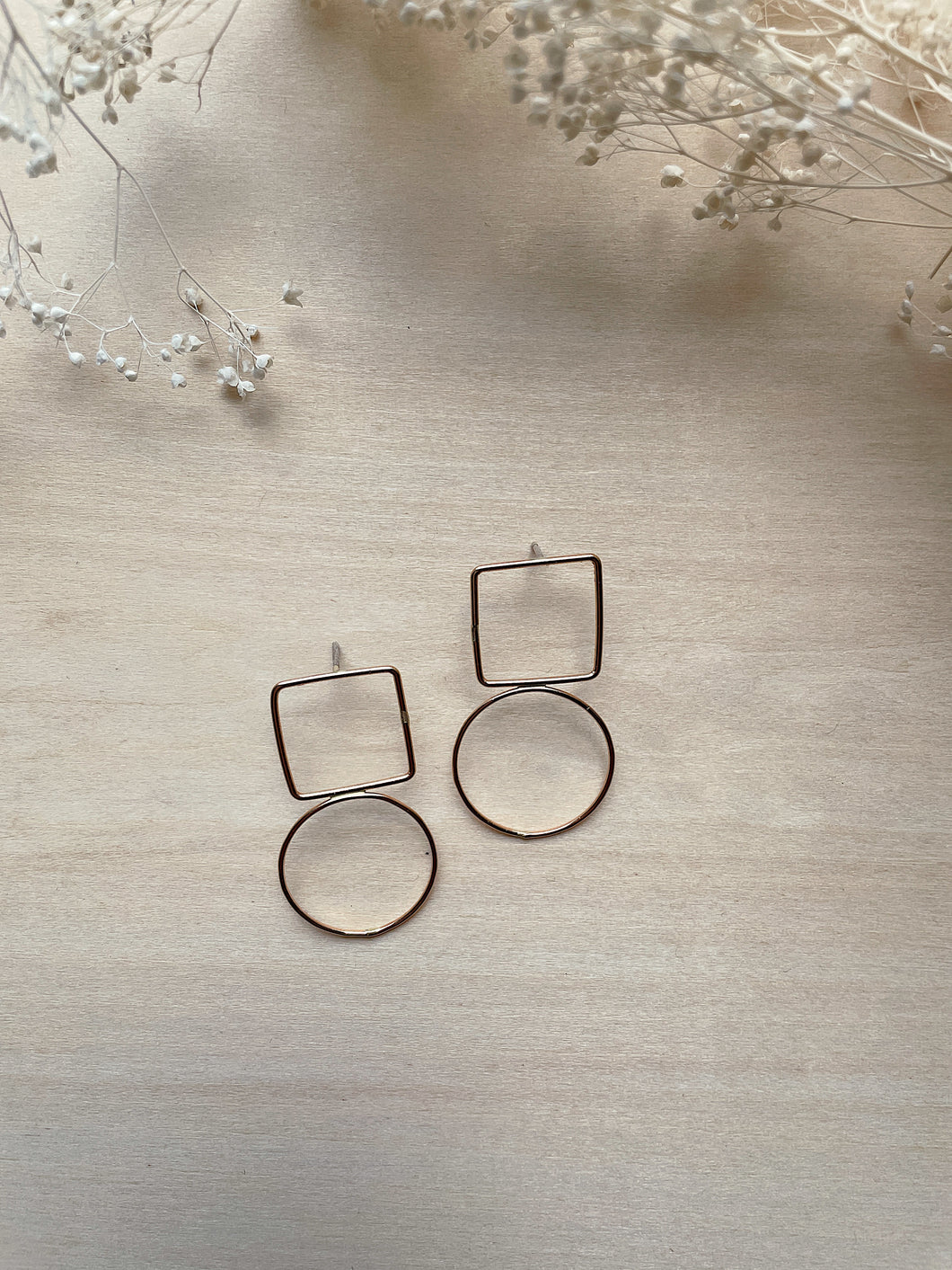 Gold Filled/Sterling Silver Geometric Statement Outline Studs- MTO
