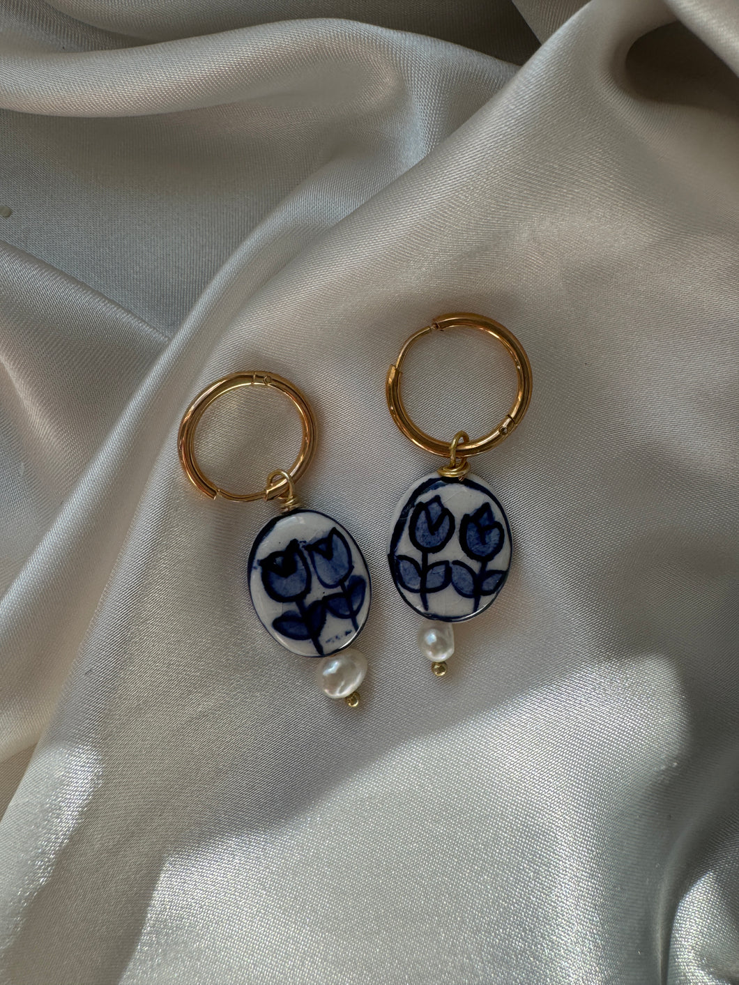 Blue and white charms